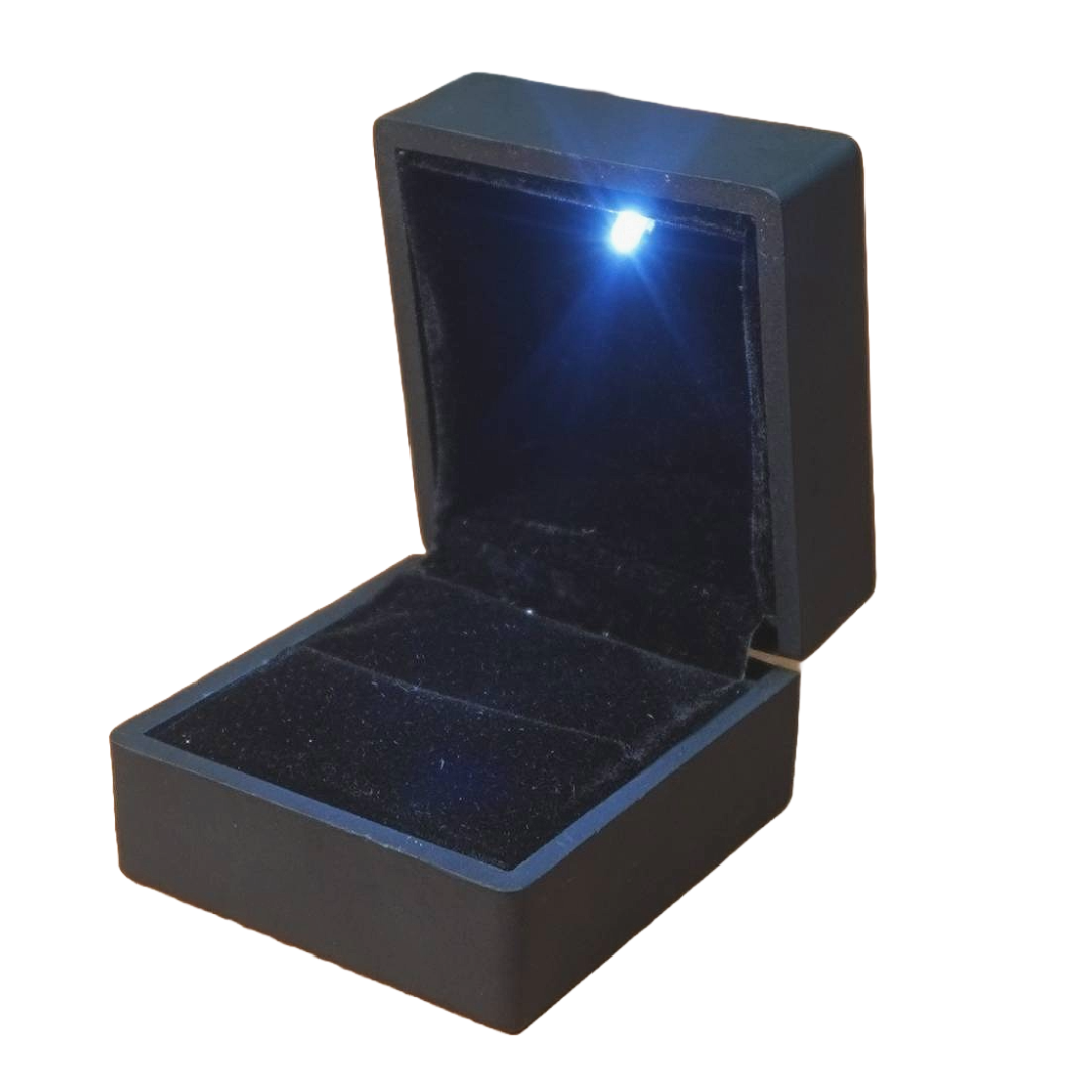 LED Ring Box with Glossy Lacquer Finish (Large)