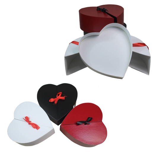 Heart Shape Cardboard Box With Heart Tray Gift Box