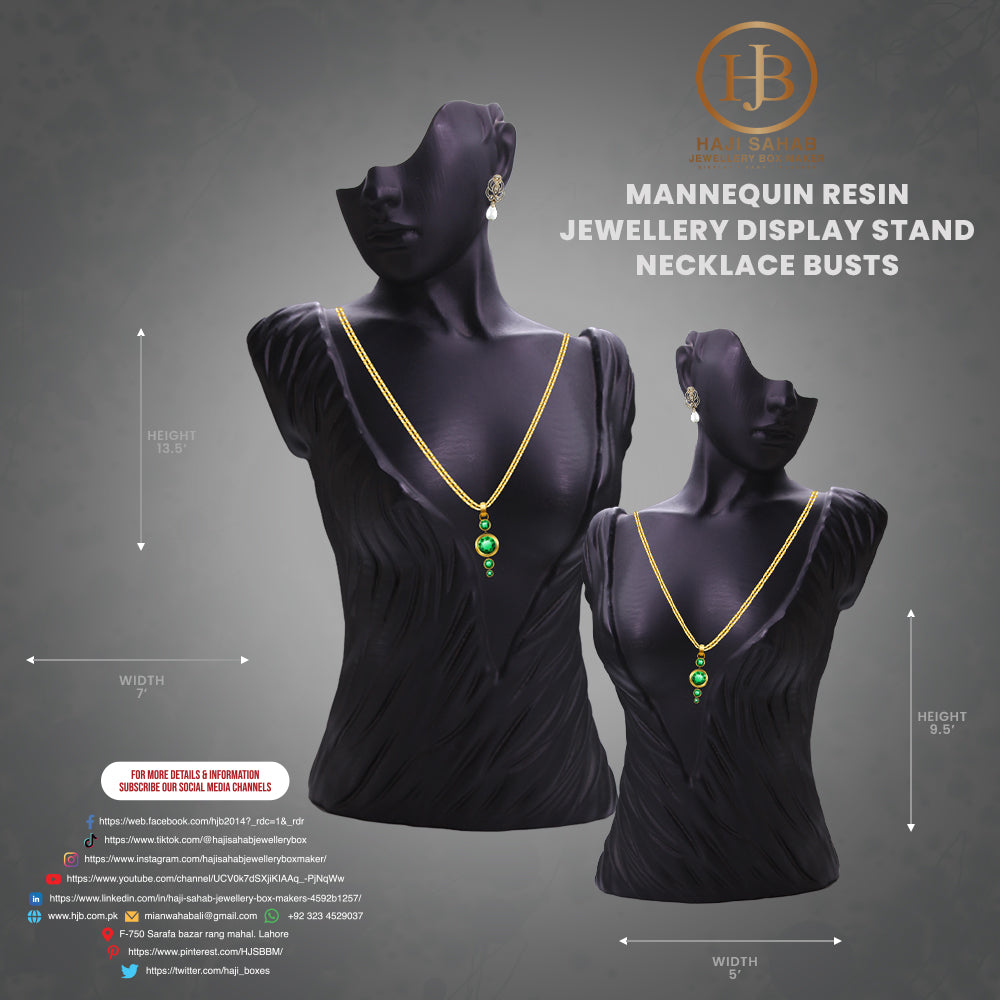 MANNEQUIN RESIN JEWELLERY DISPLAY STAND NECKLACE BUSTS