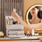 Dressing Table Makeup Organizer Desktop Dustproof Drawer Storage Box