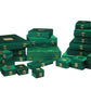 Gold Box Green Velvet Jewelry Boxes