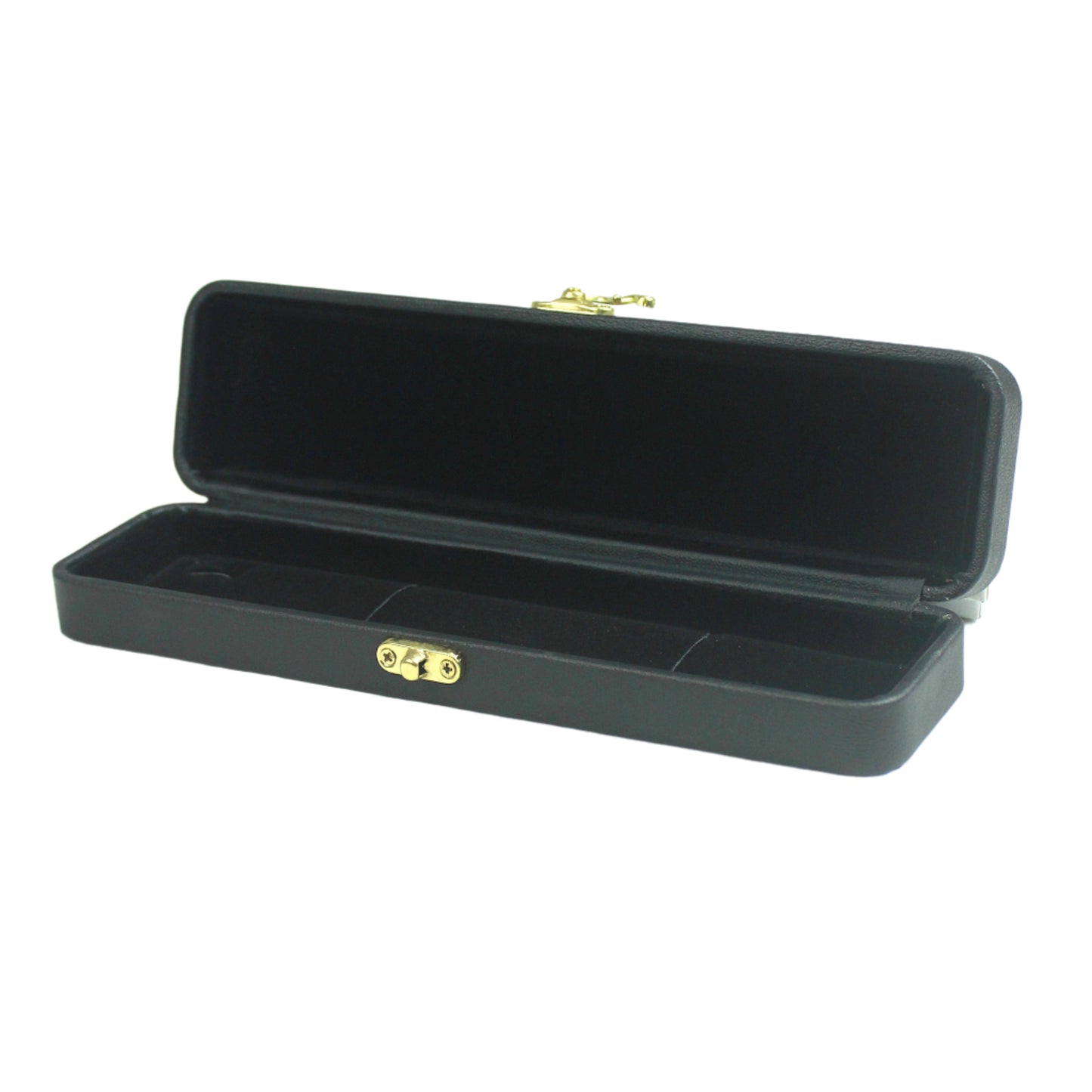 Black Leather Stitched Top Jewelry Boxes