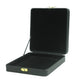 Black Leather Stitched Top Jewelry Boxes