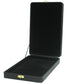Black Leather Stitched Top Jewelry Boxes