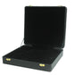 Black Leather Stitched Top Jewelry Boxes