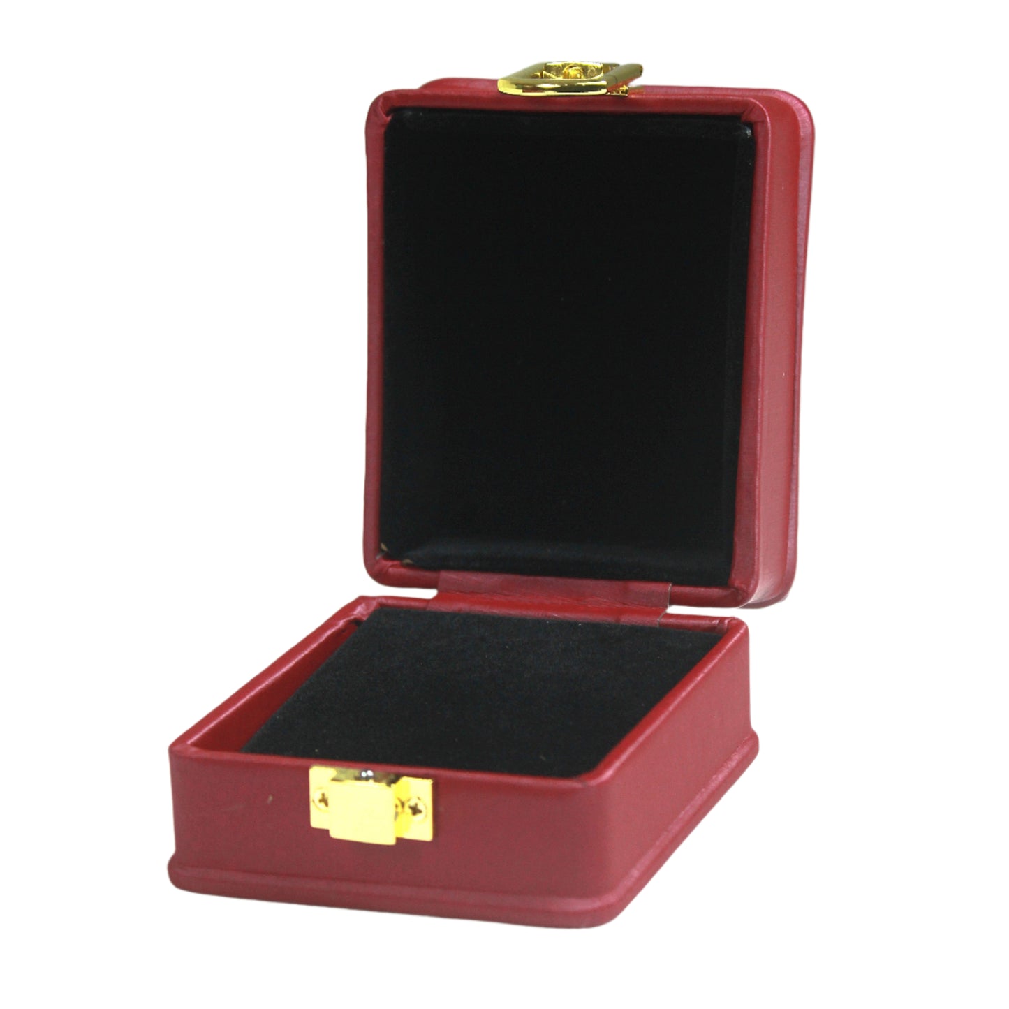 Maroon Leather U Lock Plain