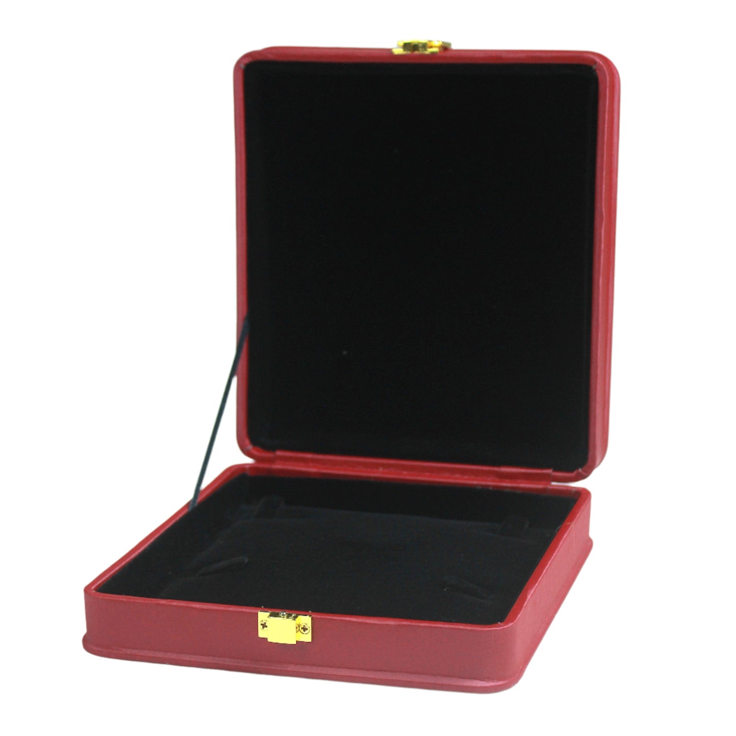 Maroon Leather U Lock Plain