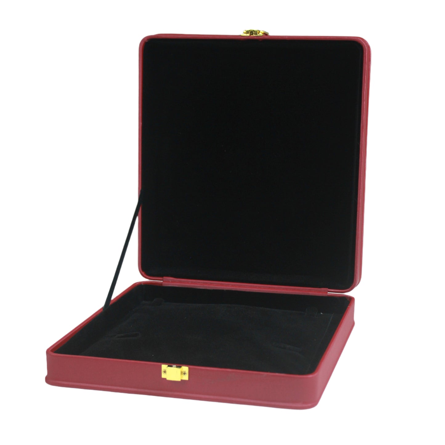 Maroon Leather U Lock Plain