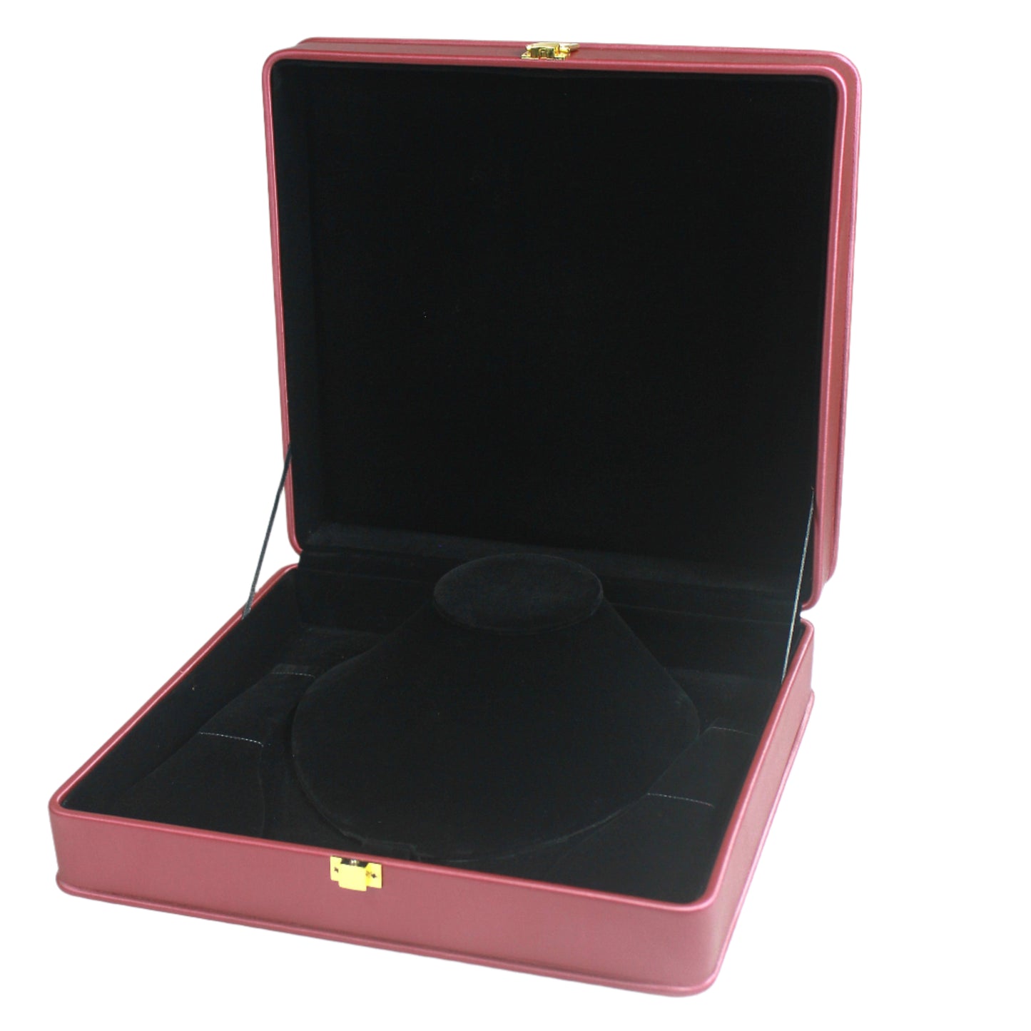 Maroon Leather U Lock Plain