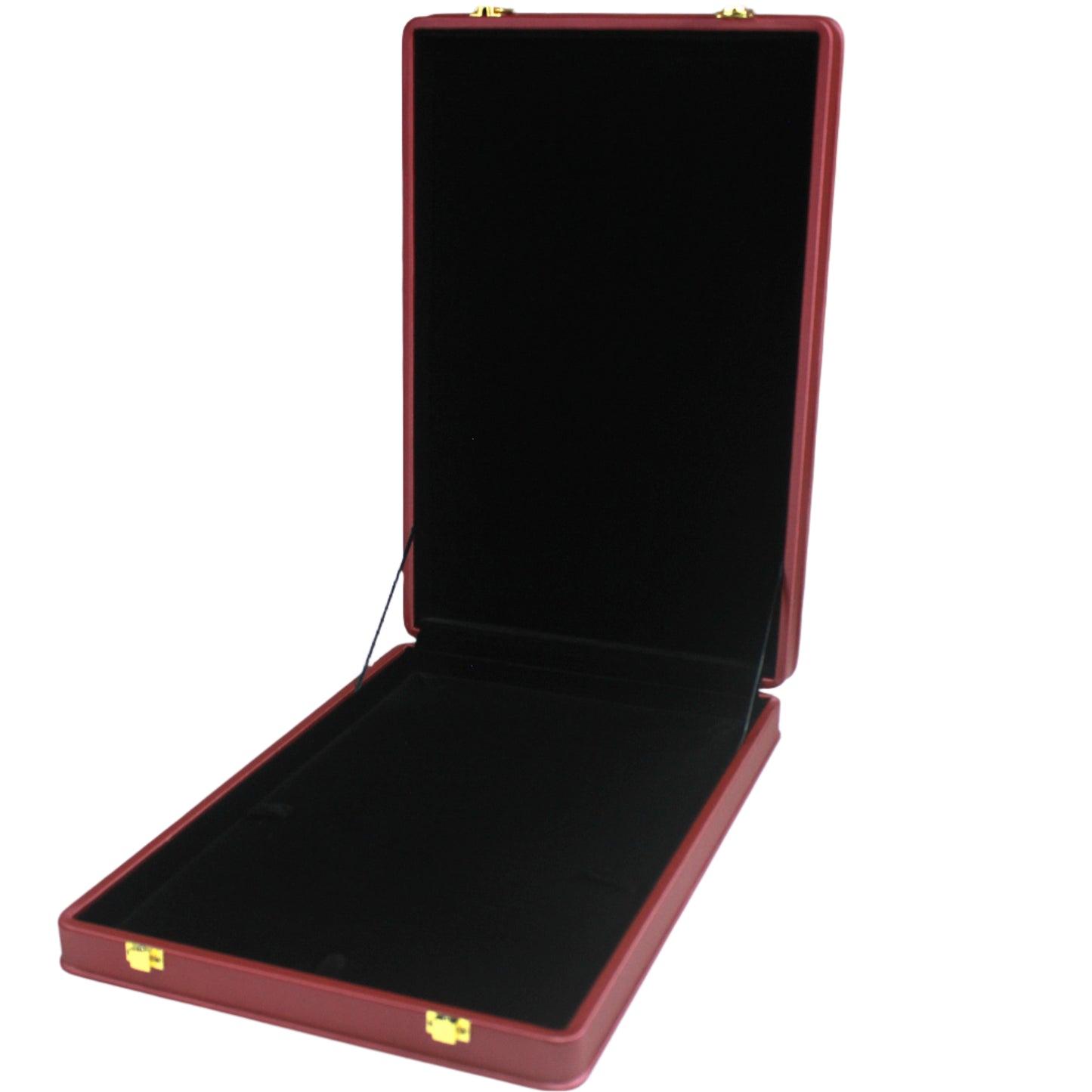 Maroon Leather U Lock Plain