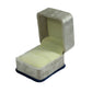 Gold Box White Velvet Ring Box with Colored Top