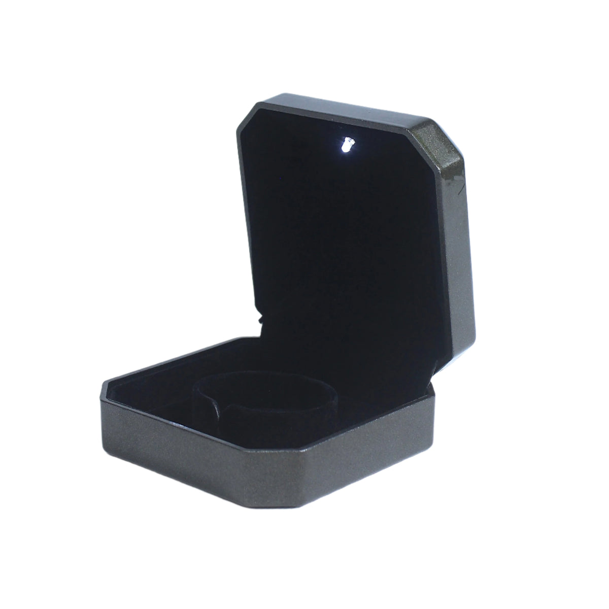 Green Lacquer 5-Piece Jewelry Box Set with LED
