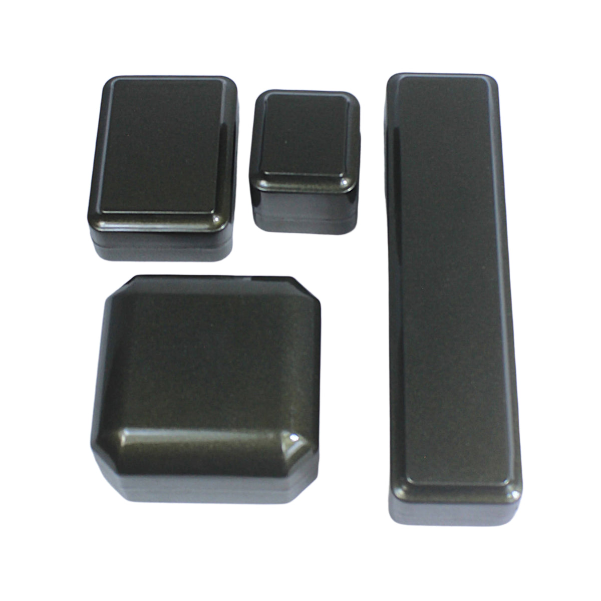 Green Lacquer 5-Piece Jewelry Box Set with LED