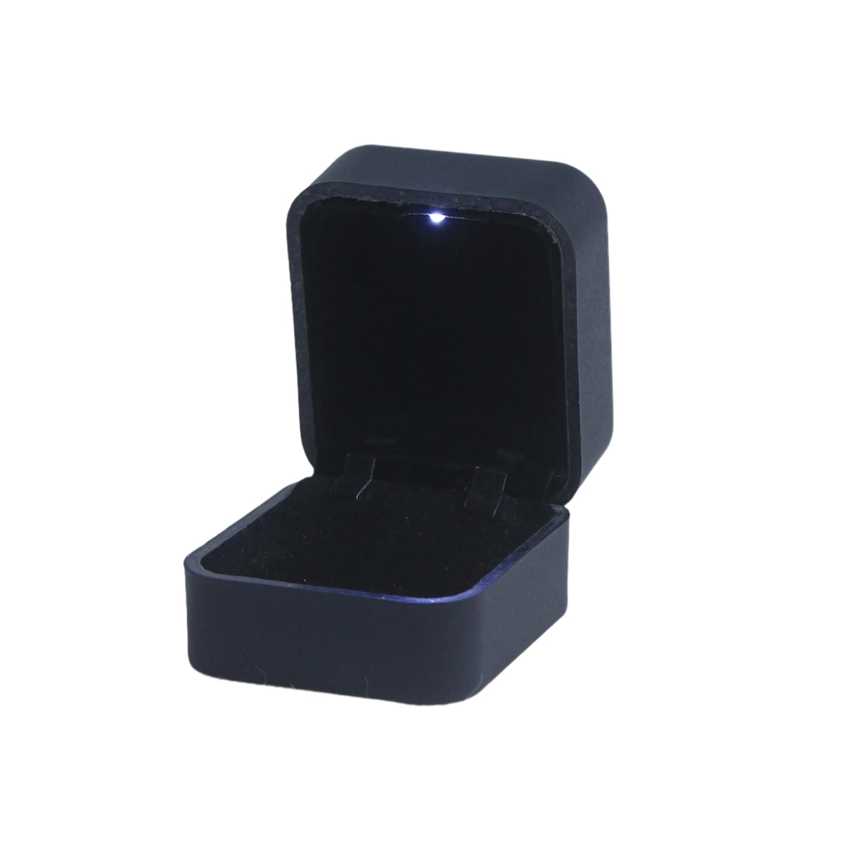 Black Lacquer 5-Piece Jewelry Box Set with LED