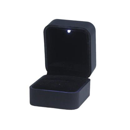 Black Lacquer 5-Piece Jewelry Box Set with LED