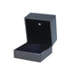 Premium Grey Leather LED Ring Box with Slide Cover