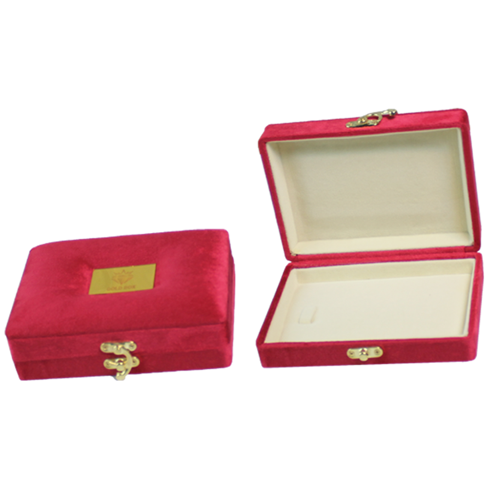 Gold Box Red Velvet Jewelry Boxes