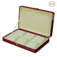 6 Slots  Prestige Mehroon Leather Jewellery Display Box