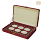 6 Slots  Prestige Mehroon Leather Jewellery Display Box