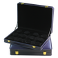 Blue Leatherette Stock Boxes