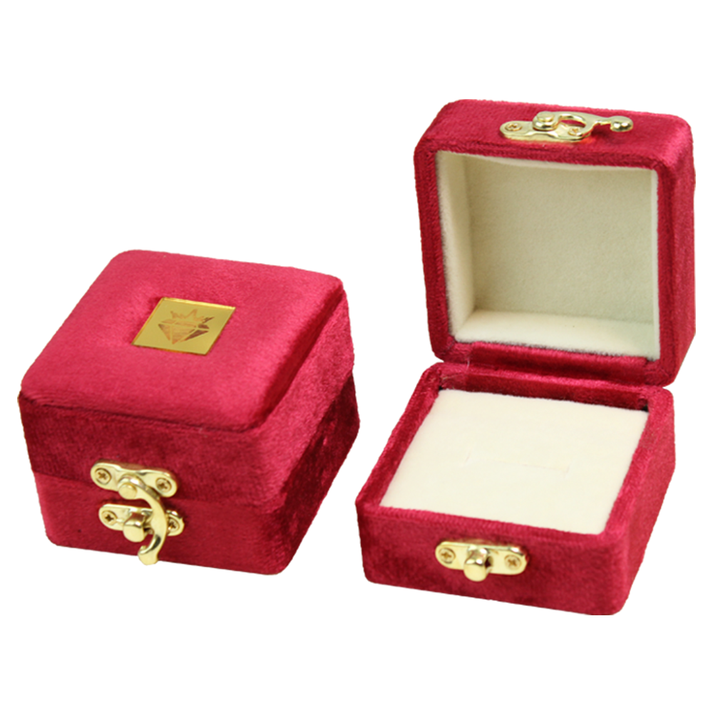 Gold Box Red Velvet Jewelry Boxes