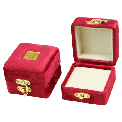 Gold Box Red Velvet Jewelry Boxes