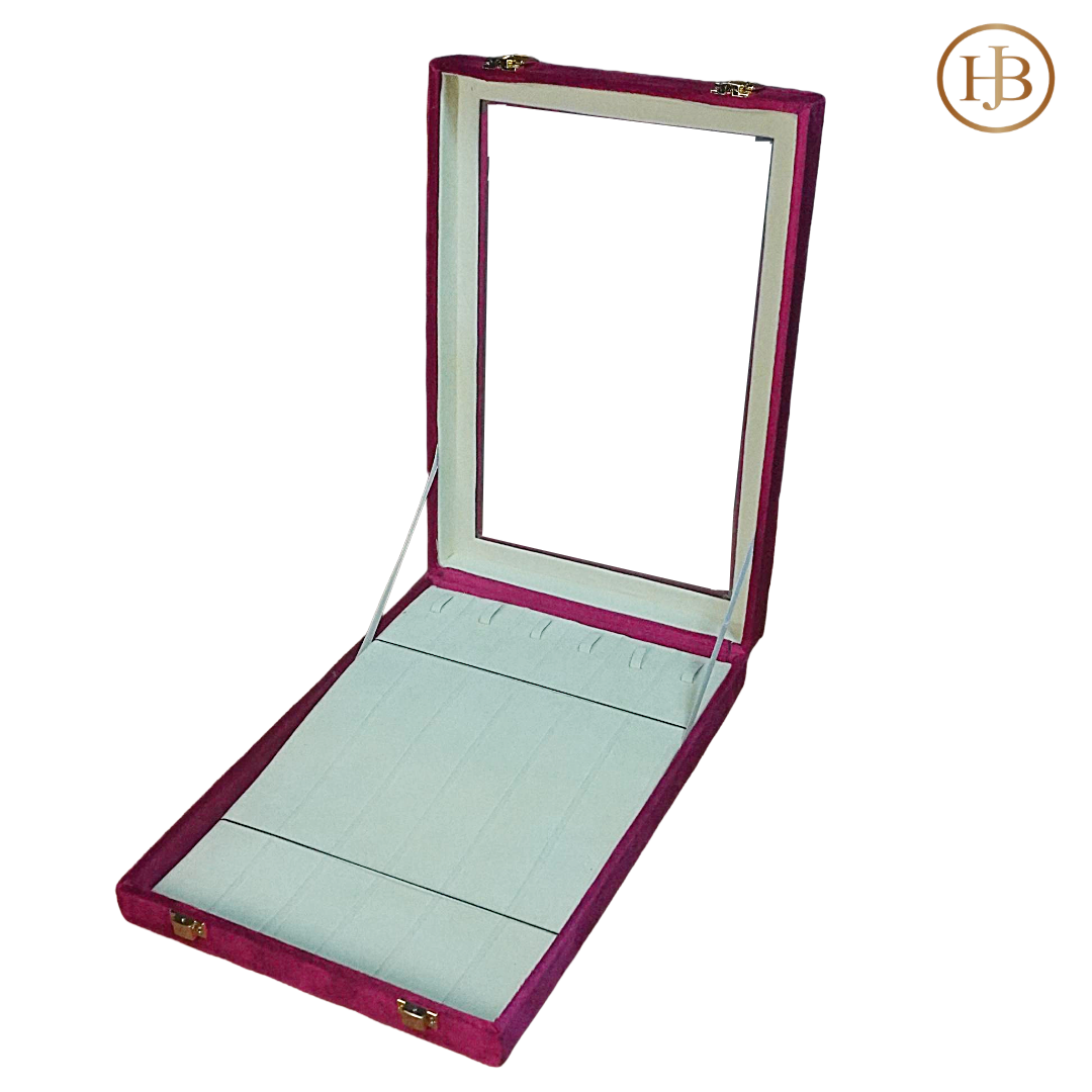 Prestige Red & Black Stock Box With Mirror
