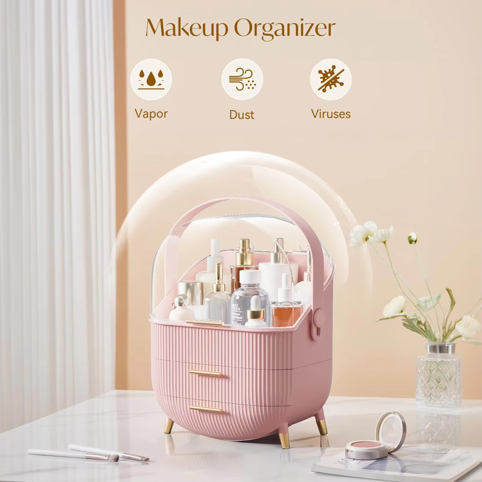 Makeup, Cosmetics and Skin Care Products Storage & Display Box