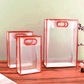 Luxury Transparent PVC Gift Bags with Colored Edges – Multipurpose Hand-Carry Packaging