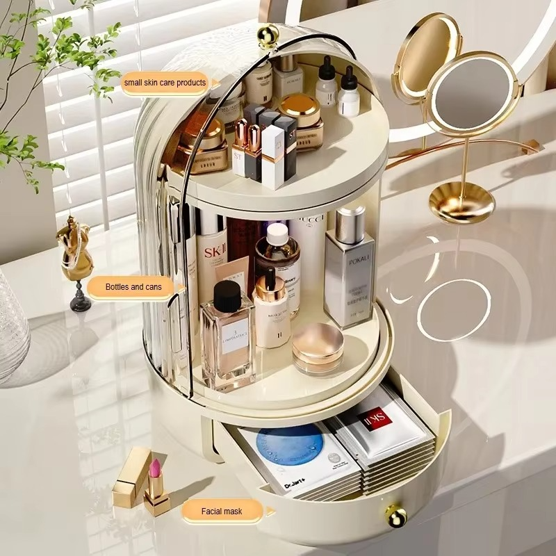 360 Degree Rotating Cosmetic Display & Storage Organizer