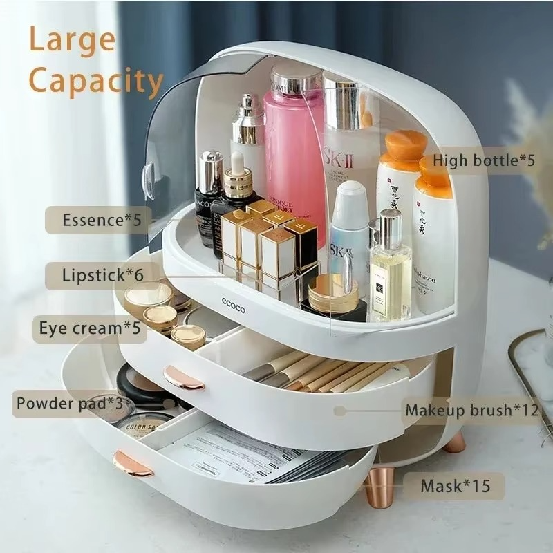 Large Capacity Cosmetic Drawer Makeup Organizer