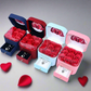 Luxury Gift Box Ring Earring Necklaces Organizer Jewelry Gift Packaging Romantic Eternal Rose Flower