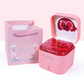 Luxury Gift Box Ring Earring Necklaces Organizer Jewelry Gift Packaging Romantic Eternal Rose Flower