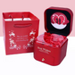 Luxury Gift Box Ring Earring Necklaces Organizer Jewelry Gift Packaging Romantic Eternal Rose Flower