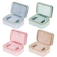 Elegant Jewelry Box Velvets Texture Double Layer Portable Case Jewelry Display Accessories