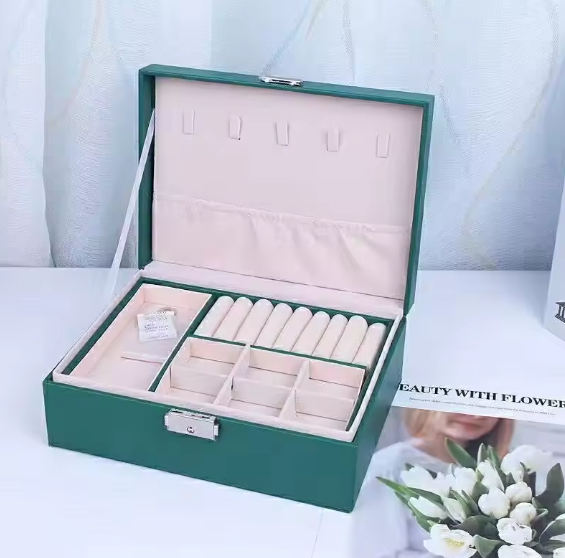 Portable Jewelry Box Ring Box Earrings Box Necklace Storage Box