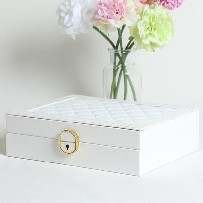 Luxury Velvet Travel Jewelry Box Organizer Storage With Jewelry Case