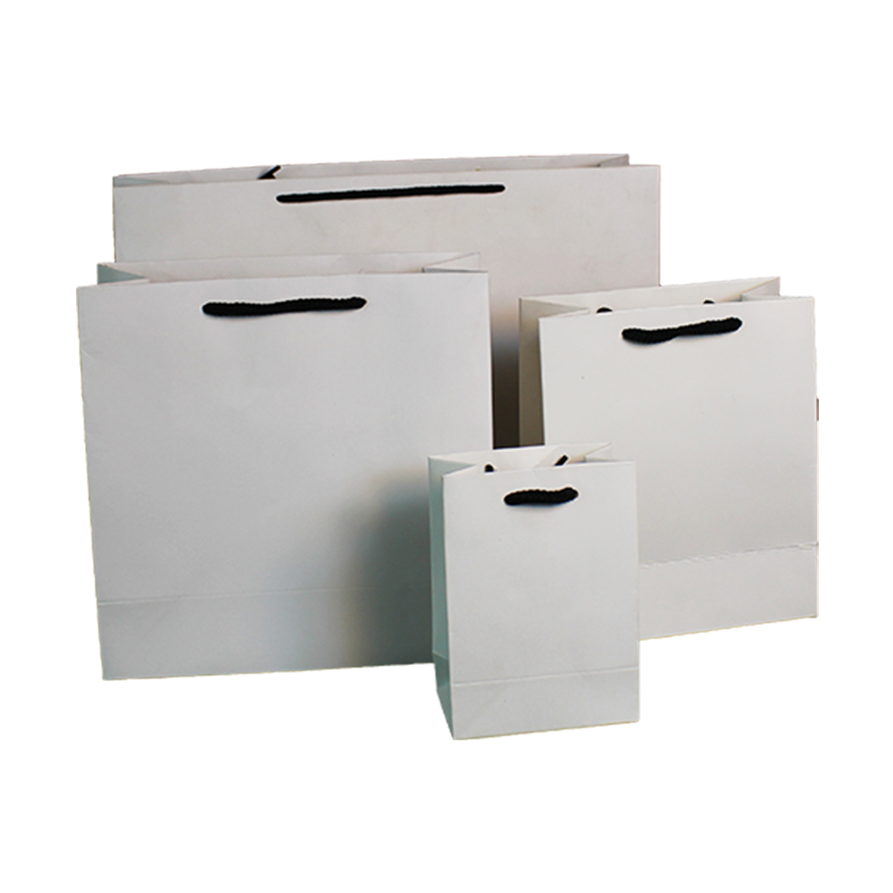 White & Black Eco Paper Jewel Bags