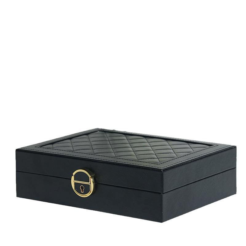 Luxury Velvet Travel Jewelry Box Organizer Storage With Jewelry Case