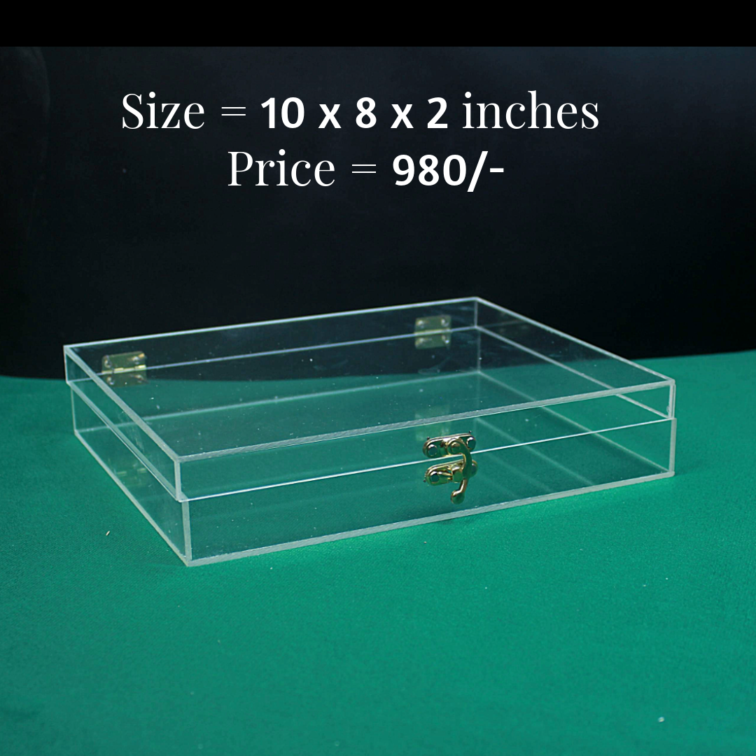 Booklet Acrylic Boxes with U Lock