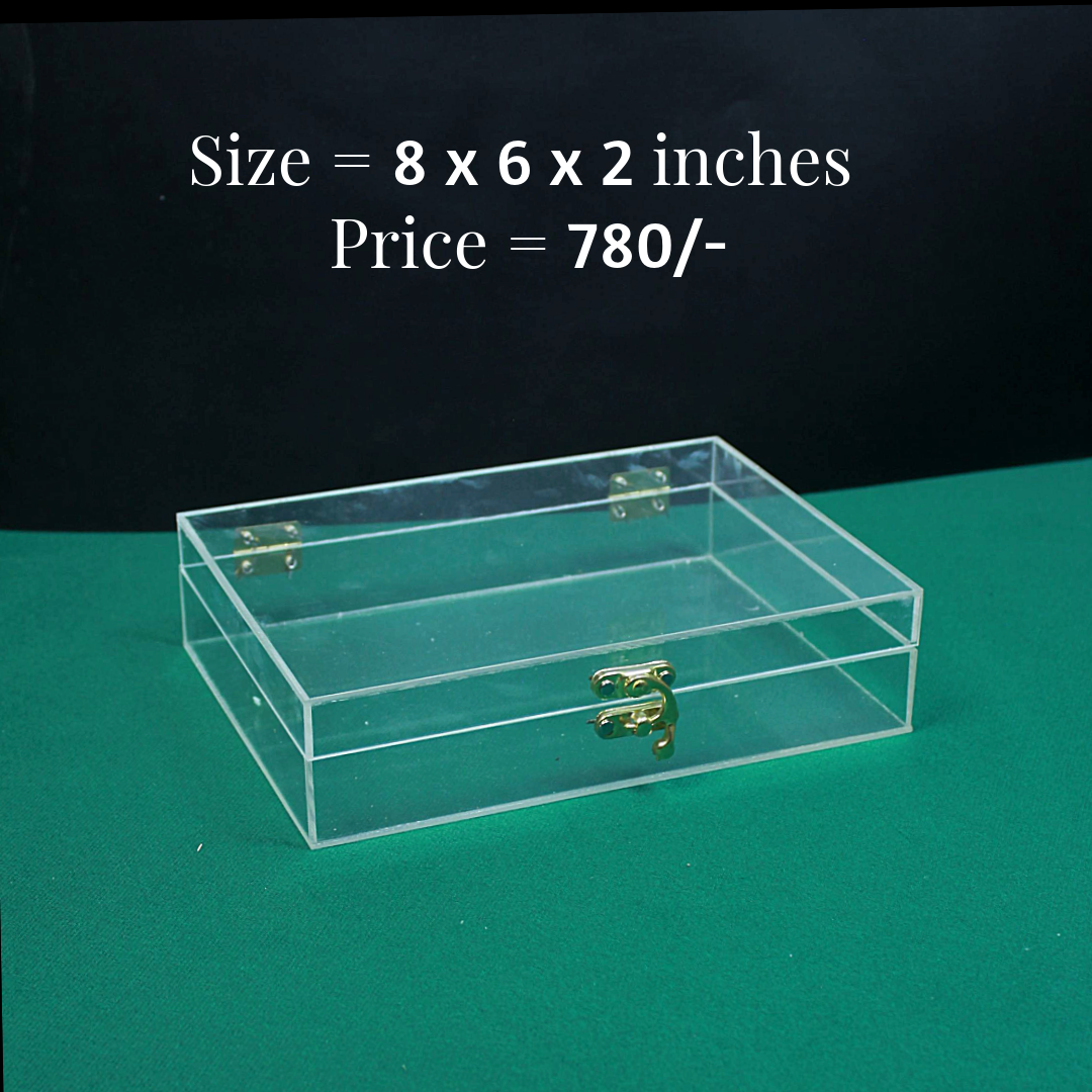 Booklet Acrylic Boxes with U Lock