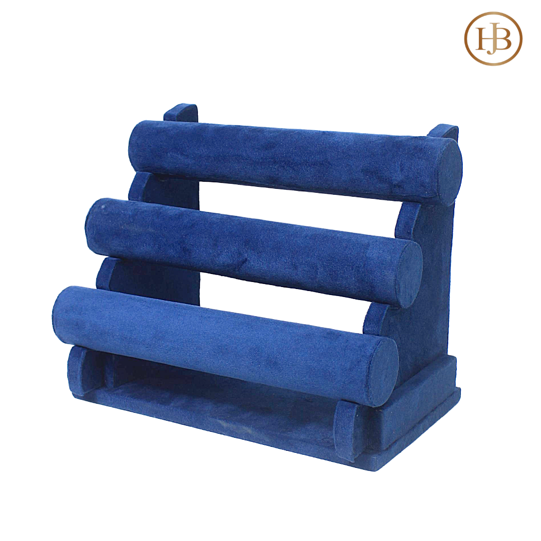 Three Layers Velvet Bangle Display Stands