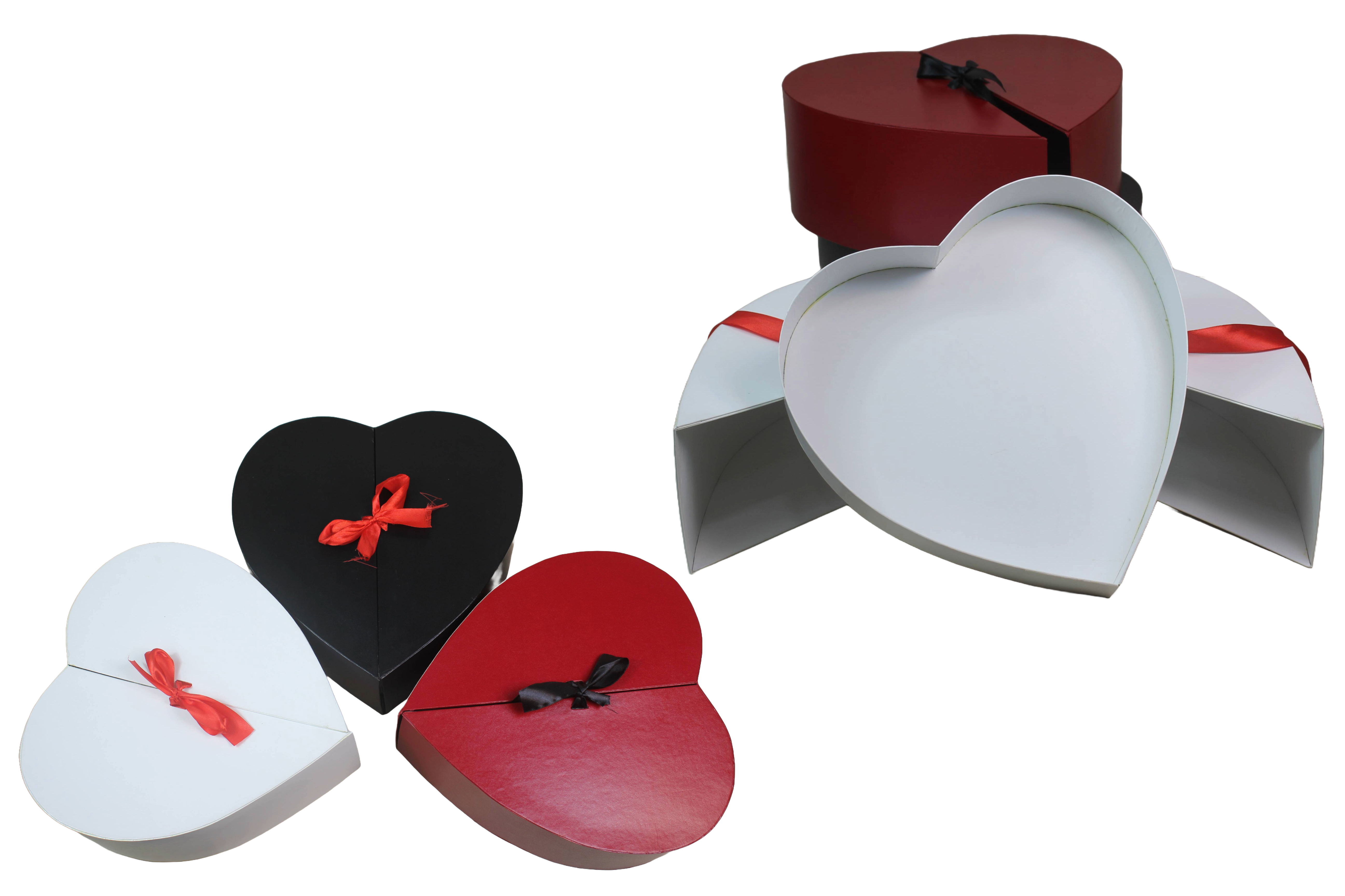 Heart Shape Cardboard Box With Heart Tray Gift Box