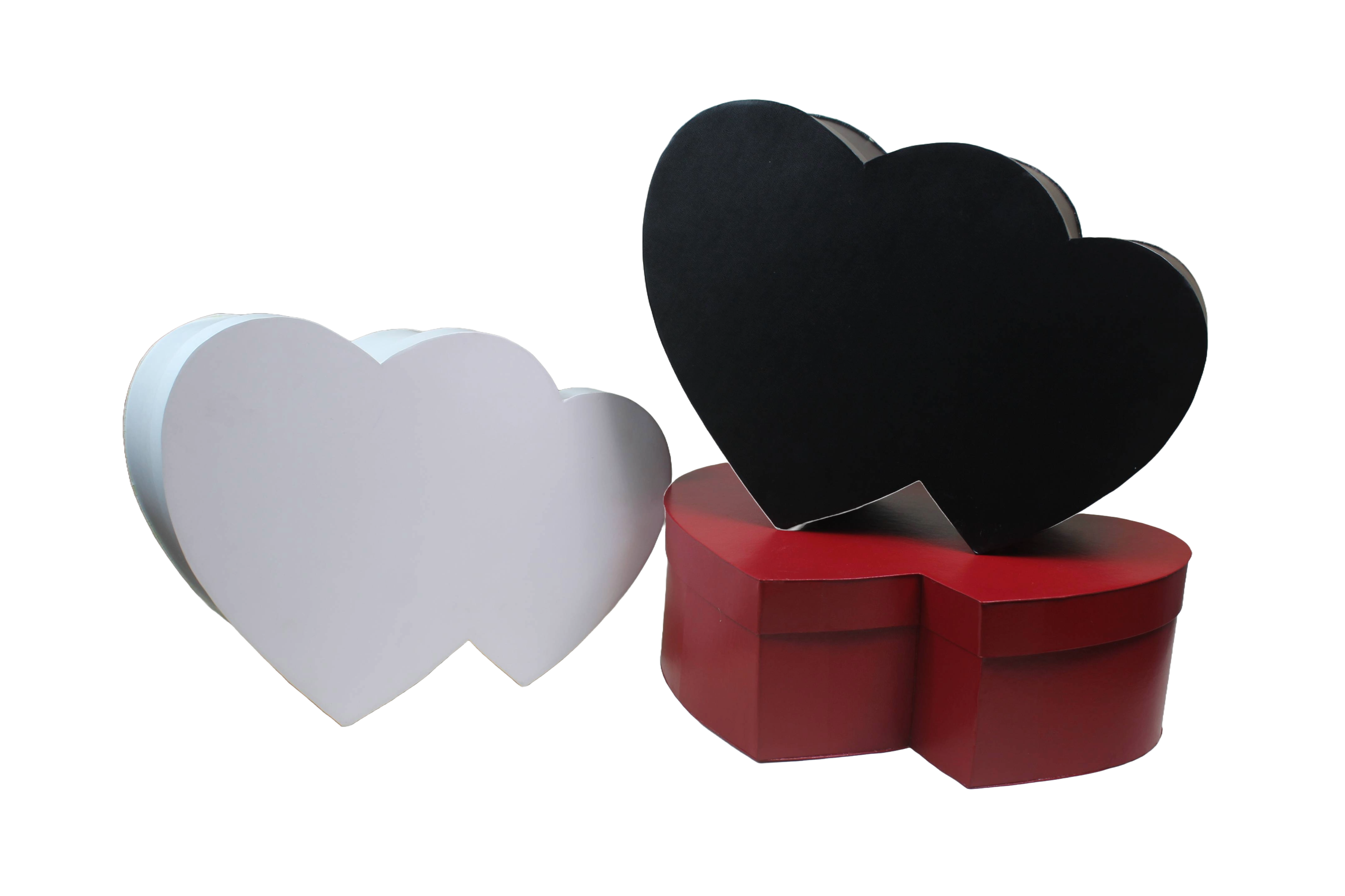 Double Heart Shape Cardboard Gift Box