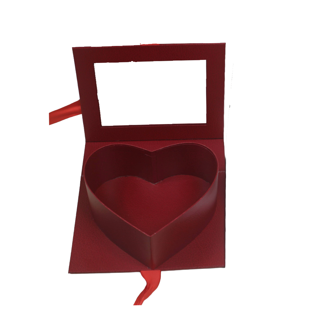 Cardboard Booklet Heart Shape Gift Box Chocolate Box