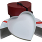 Heart Shape Cardboard Box With Heart Tray Gift Box