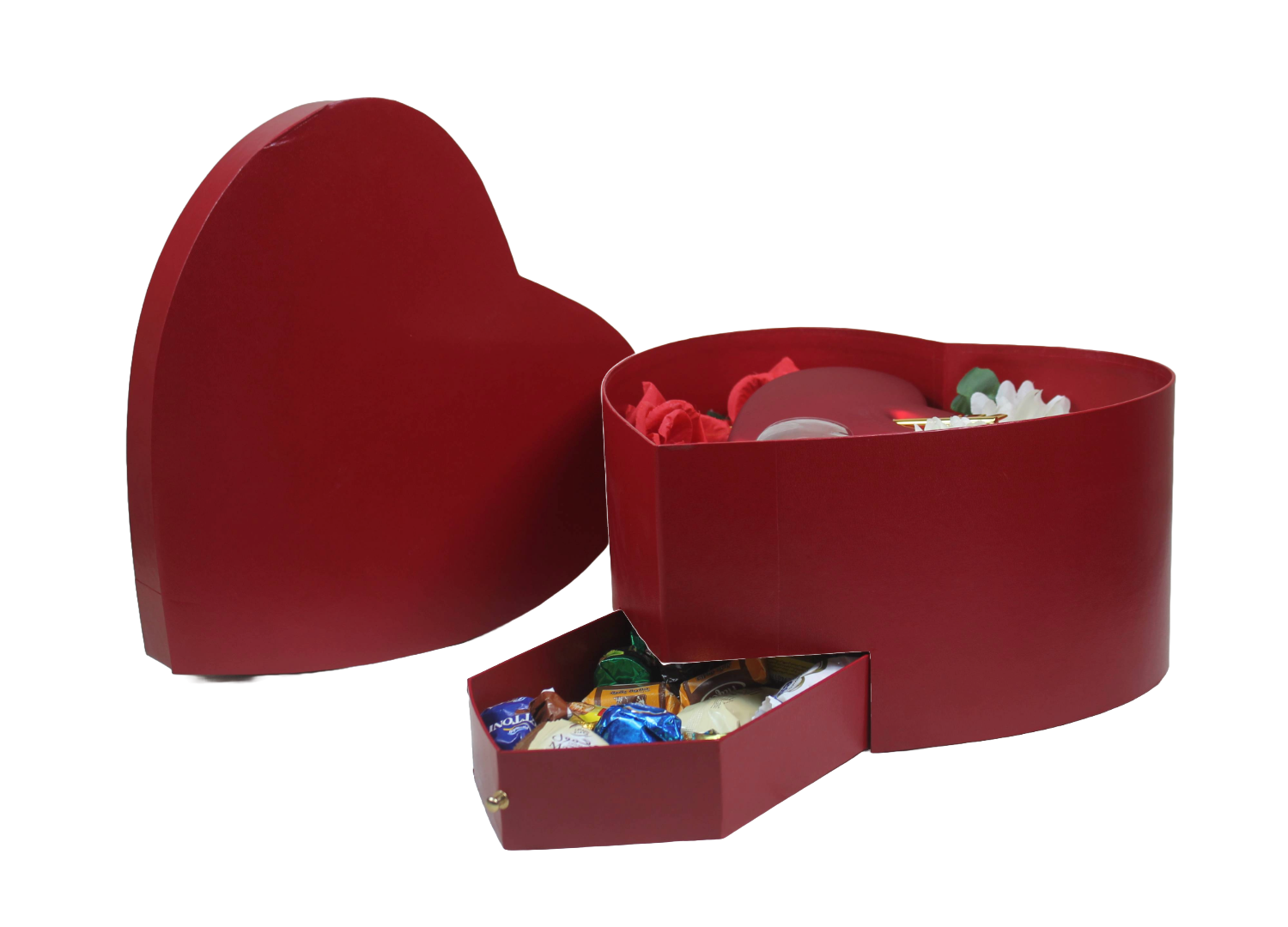 Heart Shape Cardboard Drawer Gift Box