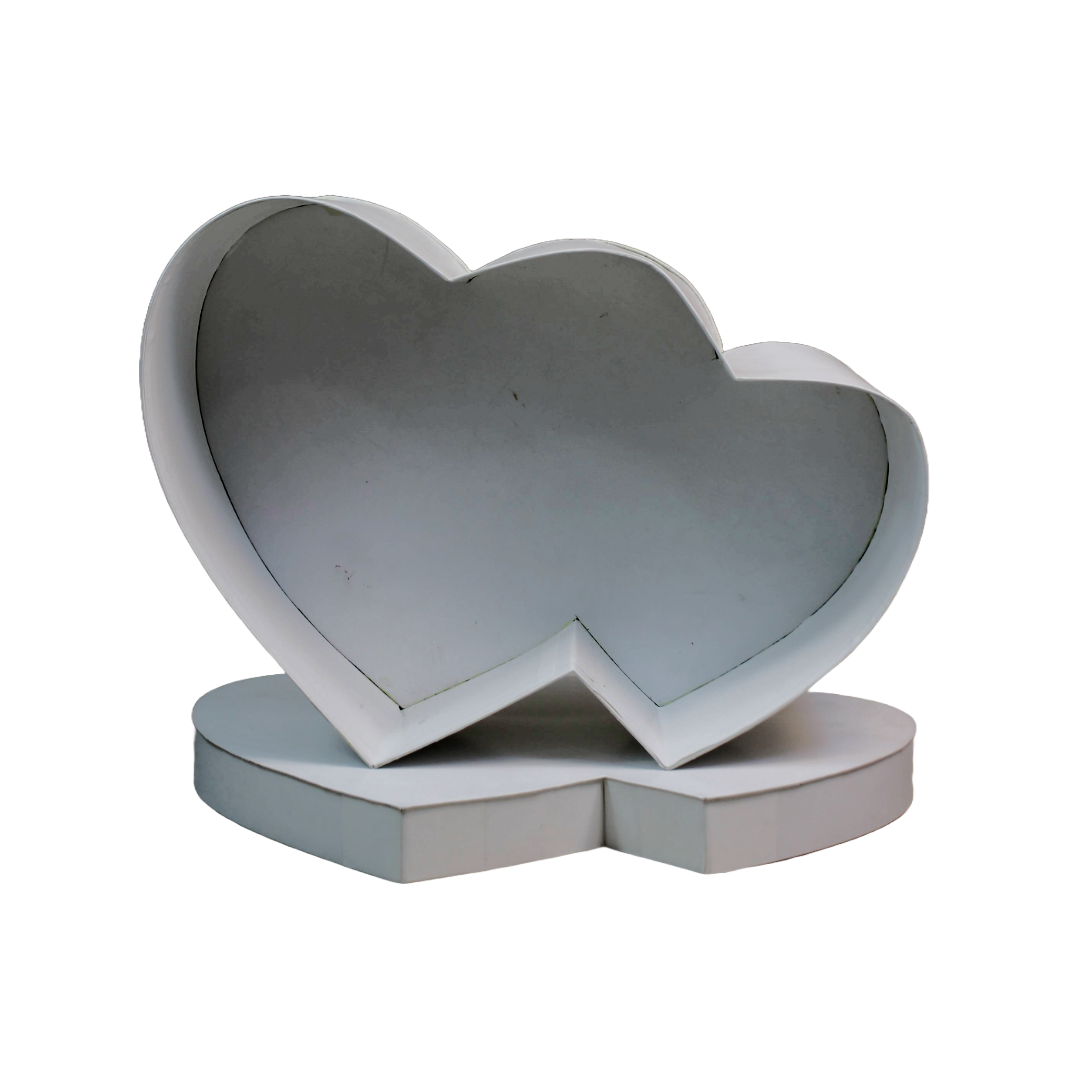 Double Heart Shape Cardboard Gift Box