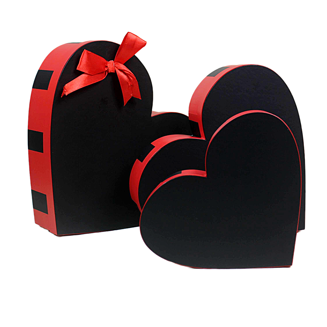 3 pcs Heart Shape Cardboard Gift Box