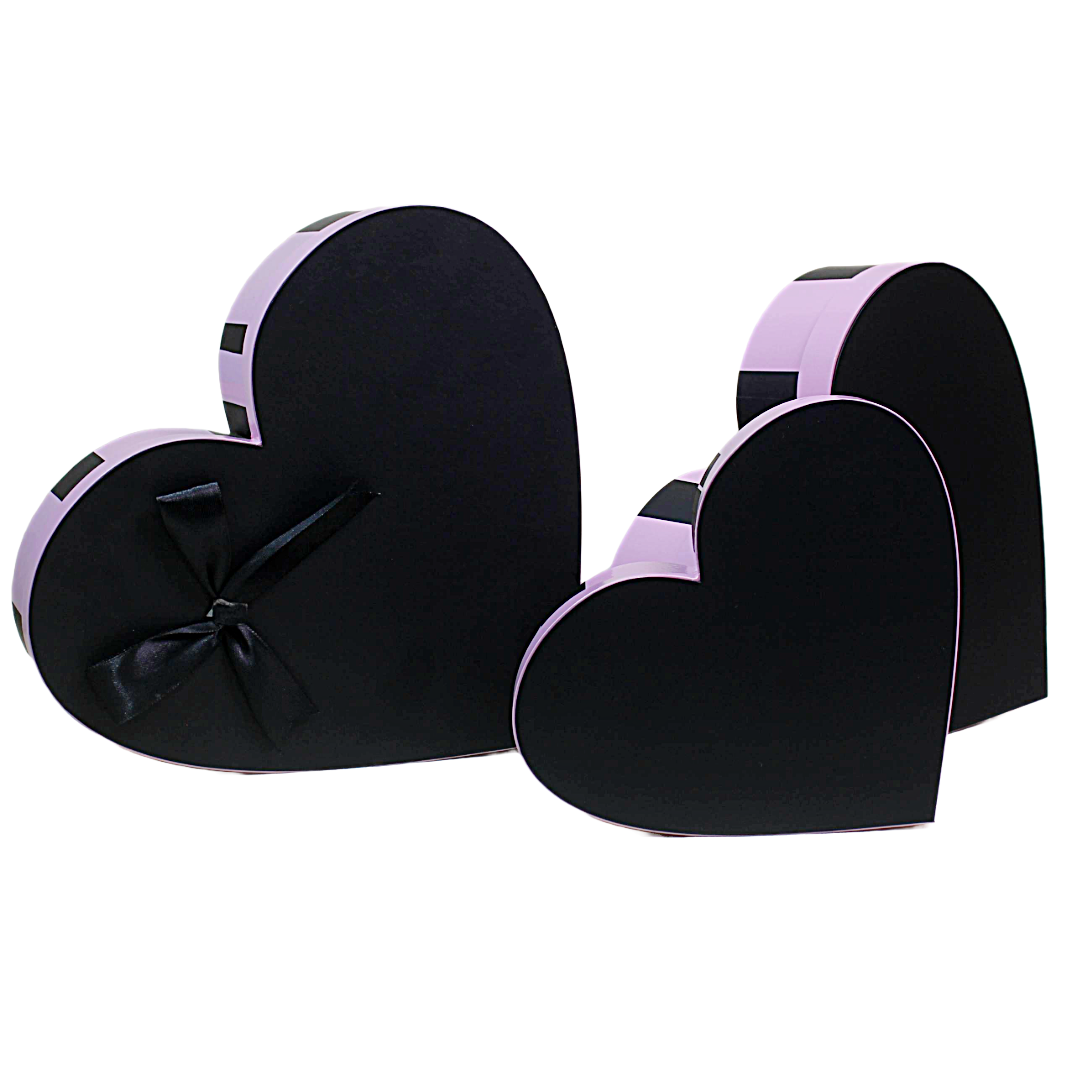 3 pcs Heart Shape Cardboard Gift Box